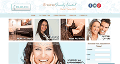 Desktop Screenshot of encinofamilydental.com